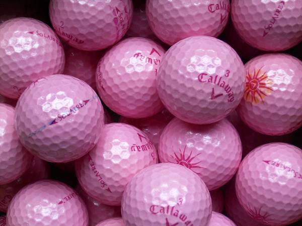 Callaway Solaire Pink Lakeballs - gebrauchte Solaire Pink Golfbälle AAA/AAAA-Qualität