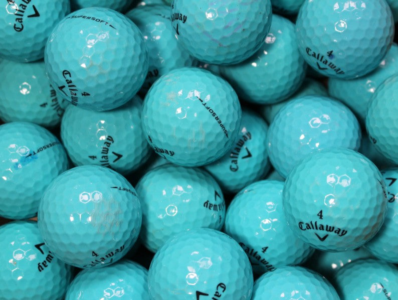 Callaway Supersoft Blau Lakeballs - gebrauchte Supersoft Blau Golfbälle AA/AAA-Qualität