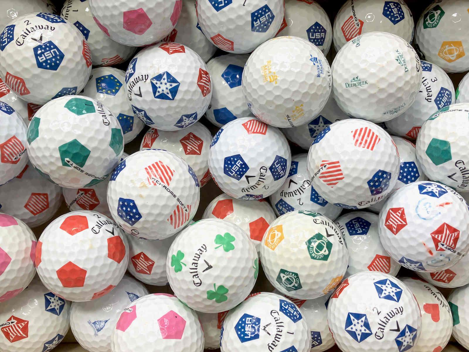 Callaway-Truvis-diverse-AA/AAA-Qualität-Lakeballs-Golfbaelle