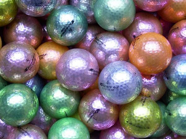 Chromax Metallic Lakeballs - gebrauchte Metallic Golfbälle AAA/AAAA-Qualität
