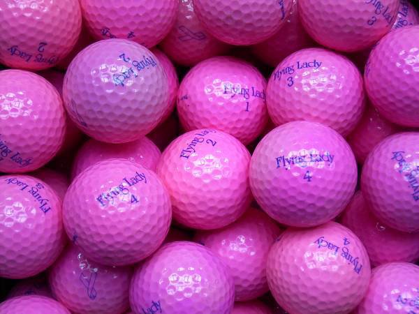 Flying Lady Pink Lakeballs - gebrauchte Flying Lady Pink Golfbälle AAA/AAAA-Qualität