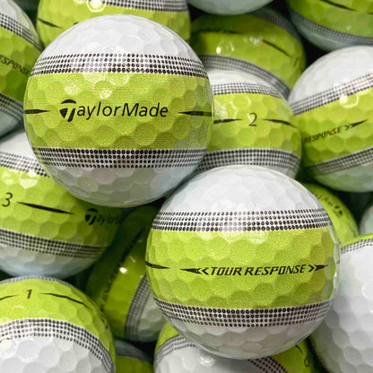 TaylorMade Tour Response Stripe Lemon Lakeballs - gebrauchte Tour Response Stripe Lemon Golfbälle 