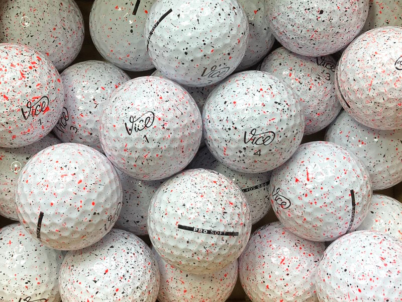Vice Pro Soft Drip Red Lakeballs - gebrauchte Pro Soft Drip Red Golfbälle AAAA-Qualität