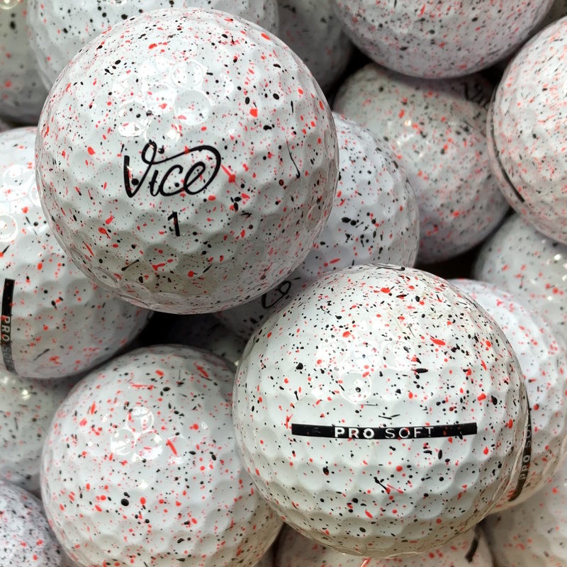 Vice Pro Soft Drip Red Lakeballs - gebrauchte Pro Soft Drip Red Golfbälle